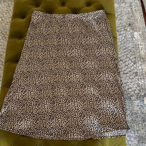 Women’s XL JCREW leopard cheetah skirt